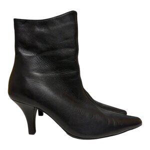 Blondo Black Leather Short Boot with Heel (8)